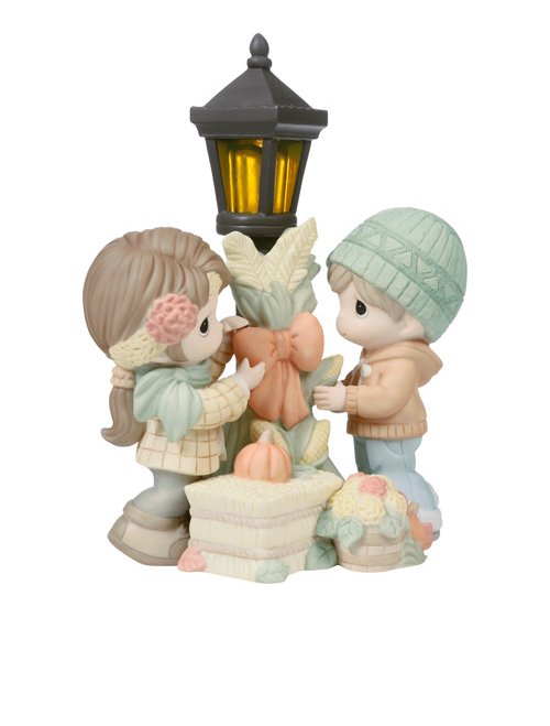 Leaves Are Falling, Autumn Is Calling LED Precious Moments Figurine