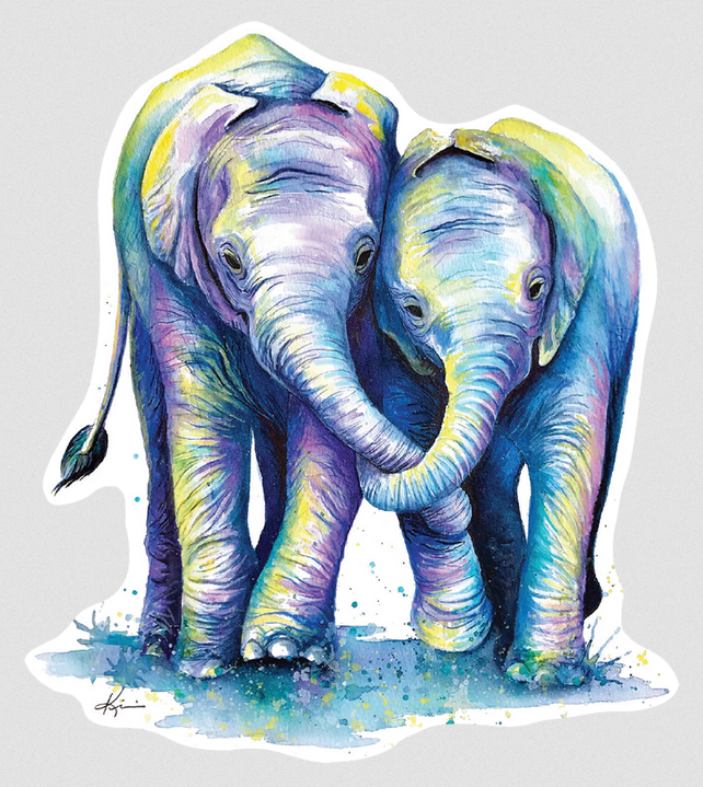 Elephants Sticker