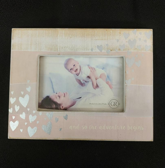 And So The Adventure Begins Baby Frame