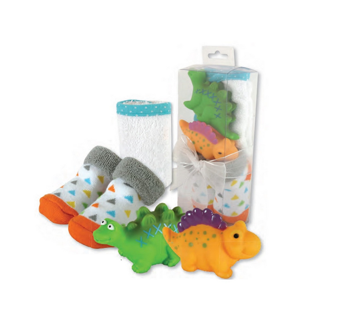 Dino Baby Bath Squirter Set