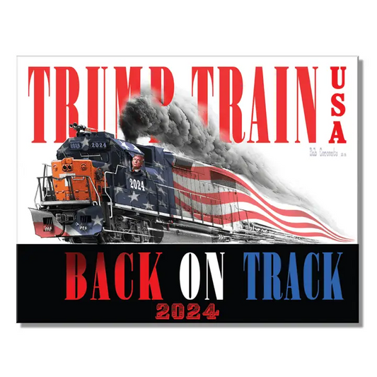 Trump Train USA Tin Sign