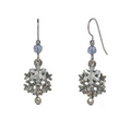 Snowflake Cascade Silver Forest Earrings