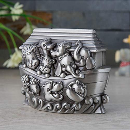 Noah's Ark Pewter Bank