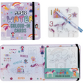 Fairy Unicorn Magic Water Colour-In Cards
