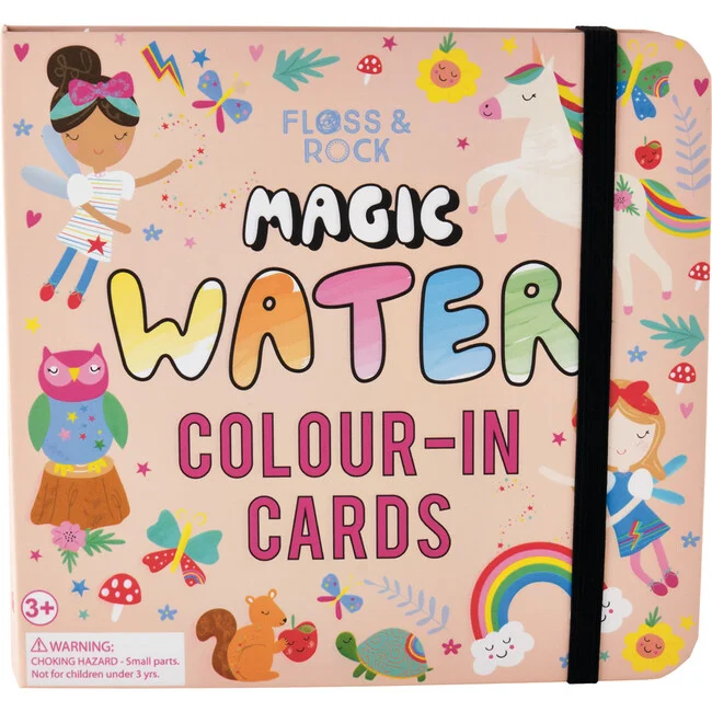 Rainbow Fairy Magic Water Colour-In Cards