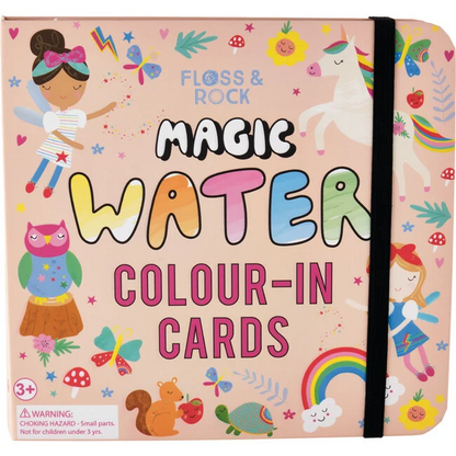 Rainbow Fairy Magic Water Colour-In Cards