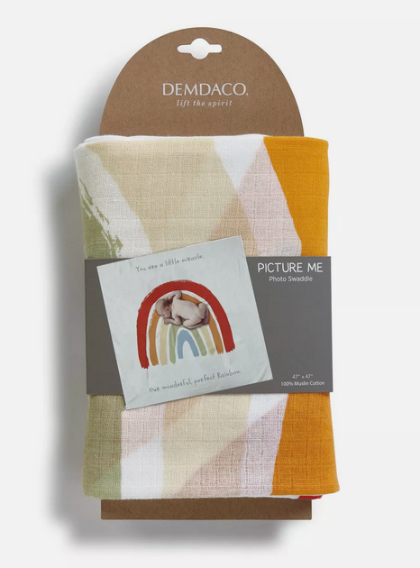 Rainbow Baby Photo Swaddle Blanket