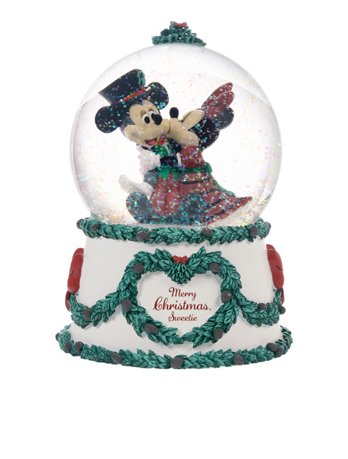 Merry Christmas, Sweetie Mickey/Minnie Musical Snow Globe
