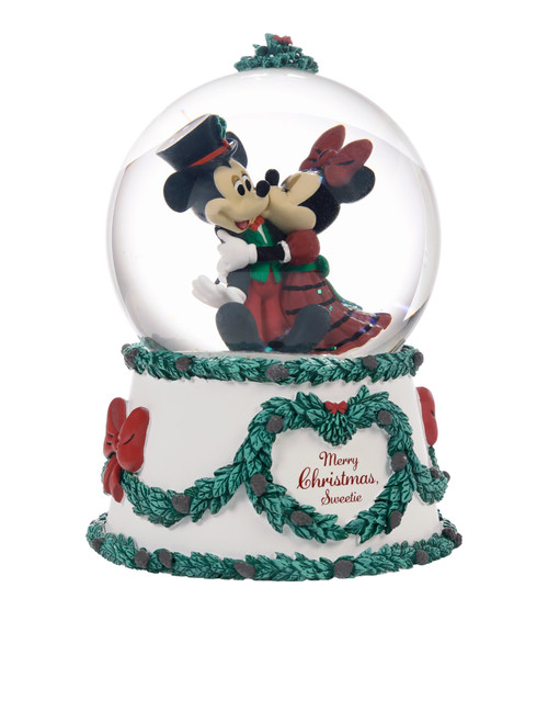 Merry Christmas, Sweetie Mickey/Minnie Musical Snow Globe