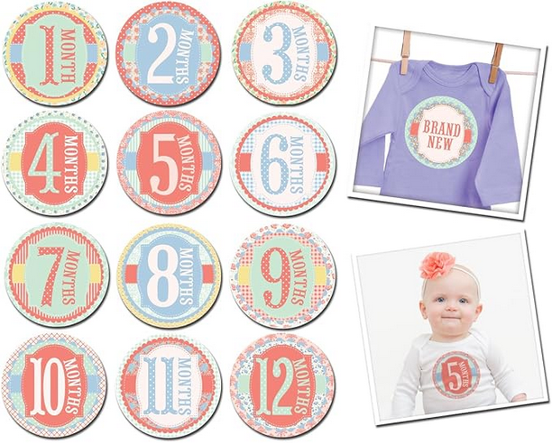 Garden Party Baby Sticker Set