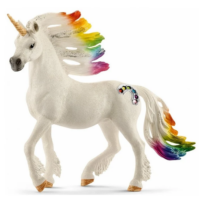 Rainbow Unicorn Stallion Figurine