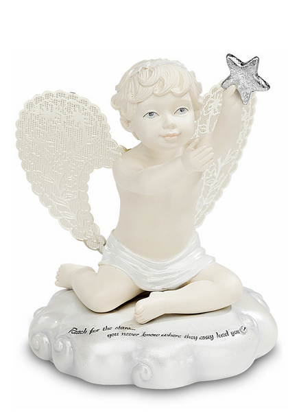 Reach For The Stars Cherub Figurine