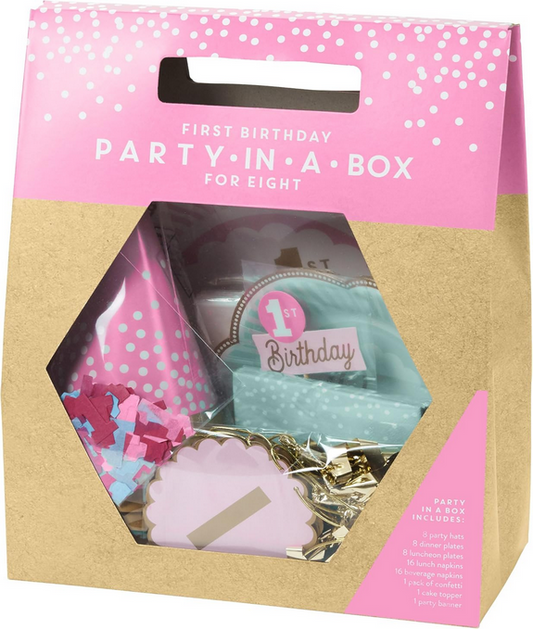 First Birthday Party In A Box - Girl