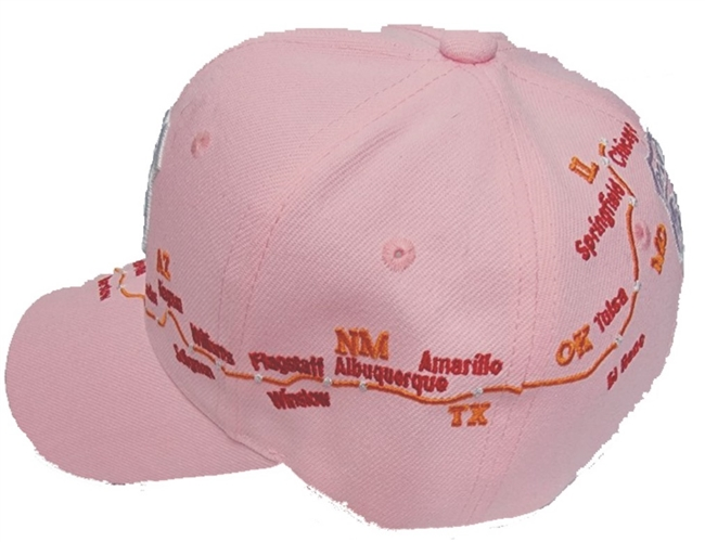 Route 66 Pink Map Cap