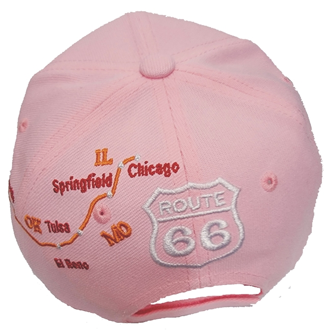 Route 66 Pink Map Cap