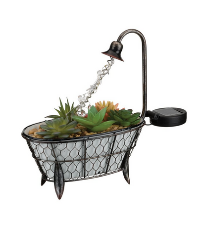 Succulent Solar Bath Tub