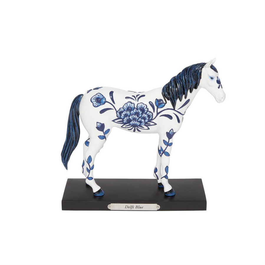 Delft Blue Painted Ponies Figurine