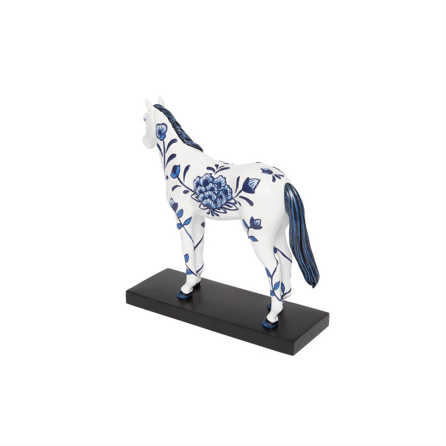 Delft Blue Painted Ponies Figurine