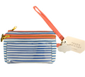 Navy & Coral Wristlet Purse