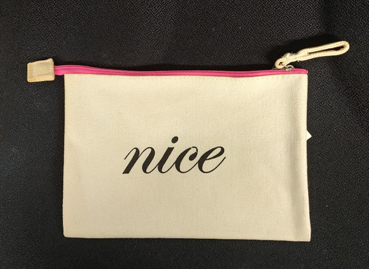 Canvas Reversible Make Up Bags