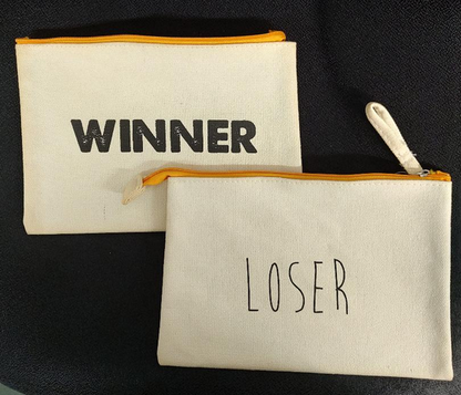 Canvas Reversible Make Up Bags