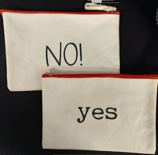 Canvas Reversible Make Up Bags