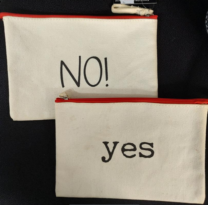 Canvas Reversible Make Up Bags