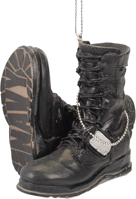 US Navy Military Boots Ornament