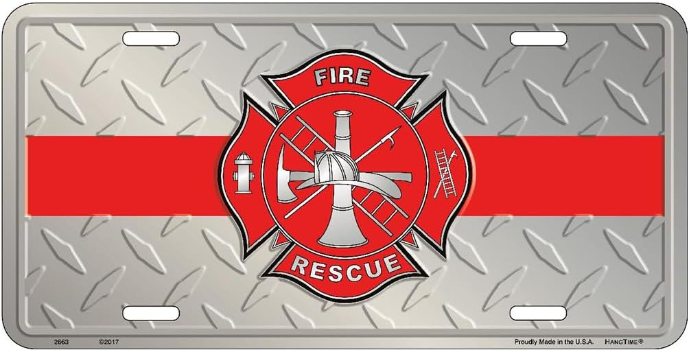 Fire Rescue License Plate