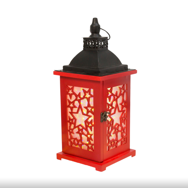 Americana Red or Blue Lantern with Timer