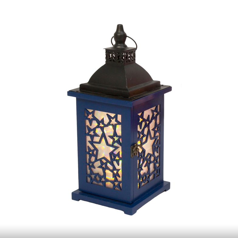 Americana Red or Blue Lantern with Timer