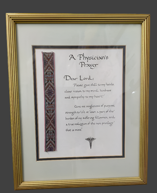 A Physician's Prayer Framed Print