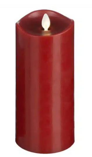 LED Wax Pillar 3" X 8" Pillar Candle