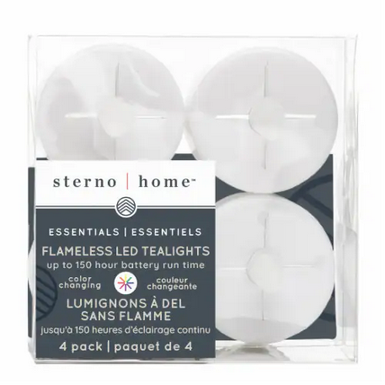 Flameless LED Tea Lights - 4 Pack