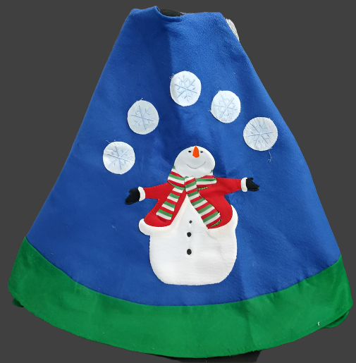 Snowman Christmas Tree Skirt