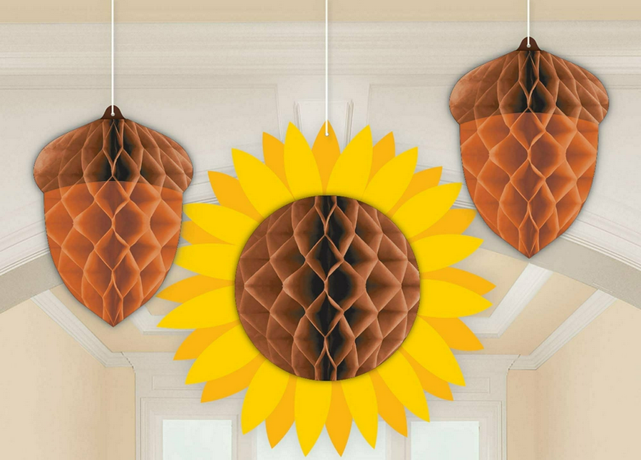 Fall Honeycomb Decoration