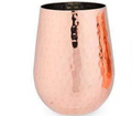 Hammered Copper Wine Glass