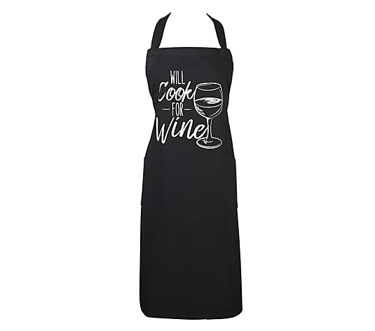 Will Cook For Wine Apron