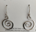 Playful Coil Spirit by Silver Forest Earrings