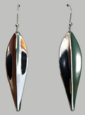 Modern Leaf Drop Spirit by Silver Forest Earrings