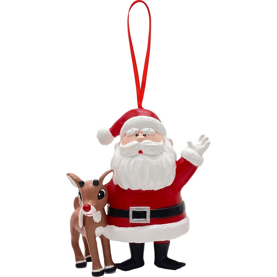 Jingle, Jingle Rudolph and Santa Ornament