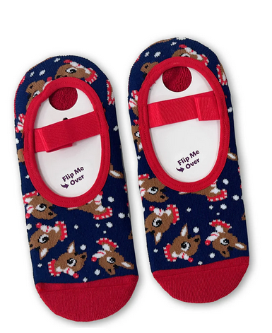 Rudolph Peppermint Scented Ballet Socks