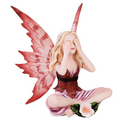 Red Sitting Playful Fairy