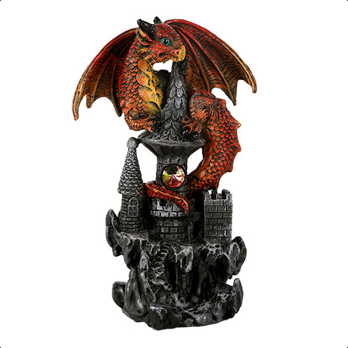 Red Guardian Dragon Figurine