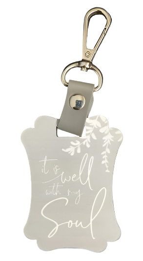 It Is Well With My Soul Key Holder/Luggage Tag