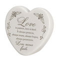 Love is Patient Ceramic Heart