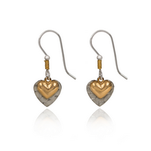 Silver Forest Gold & Silver Layered Hearts Earrings