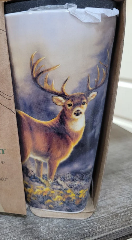 White Tail Deer Travel Mug