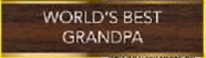 World's Best Grandpa Desk Plate