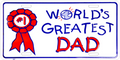 World's Greatest Dad License Plate